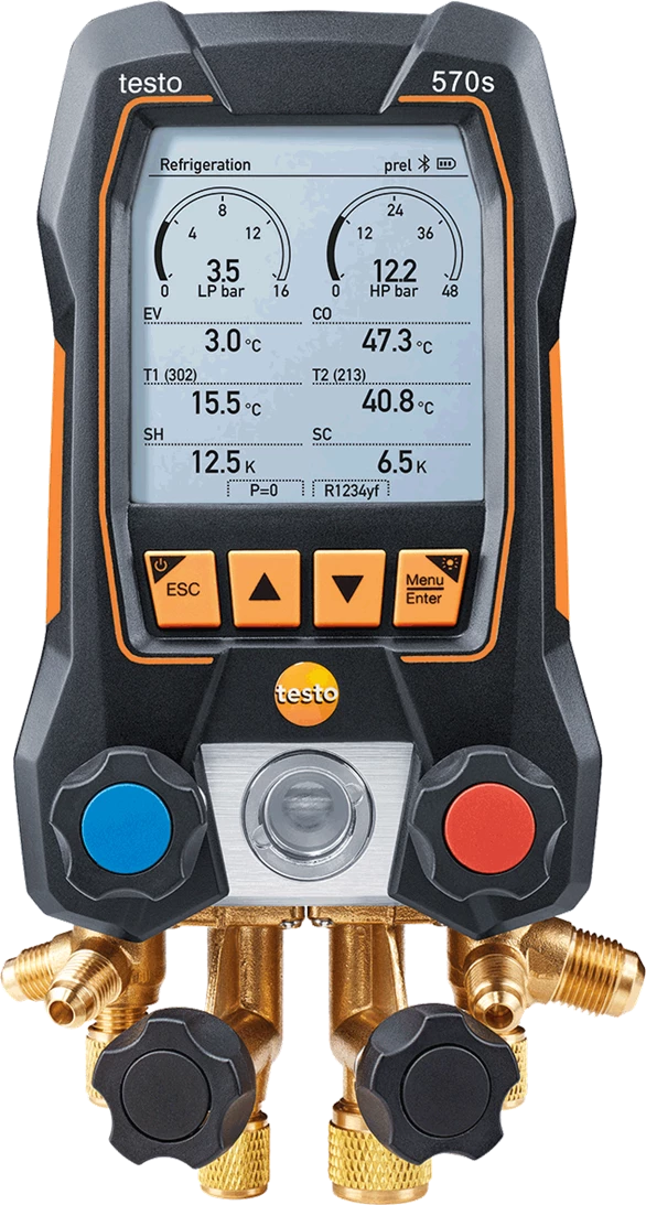 testo 570s digitalni večpotni ventili