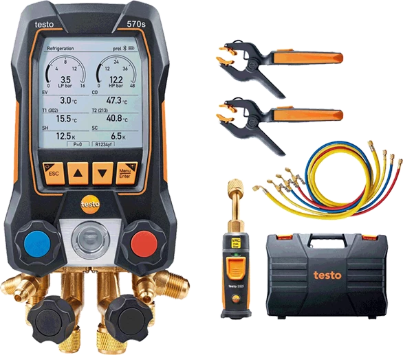 testo 570s Smart Vacuum Kit s cevmi